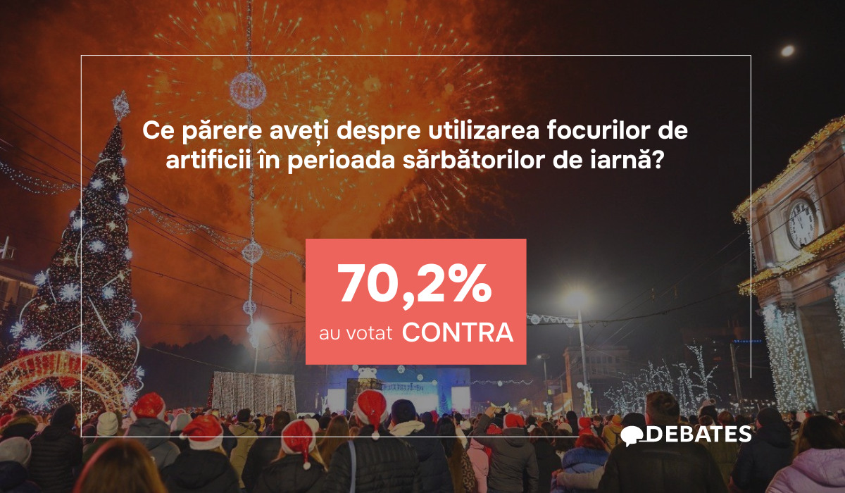 Își doresc sărbători de iarnă fără focuri de artificii