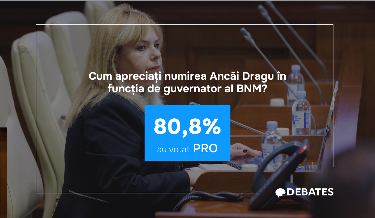 Cetățenii salută numirea Ancăi Dragu la șefia BNM