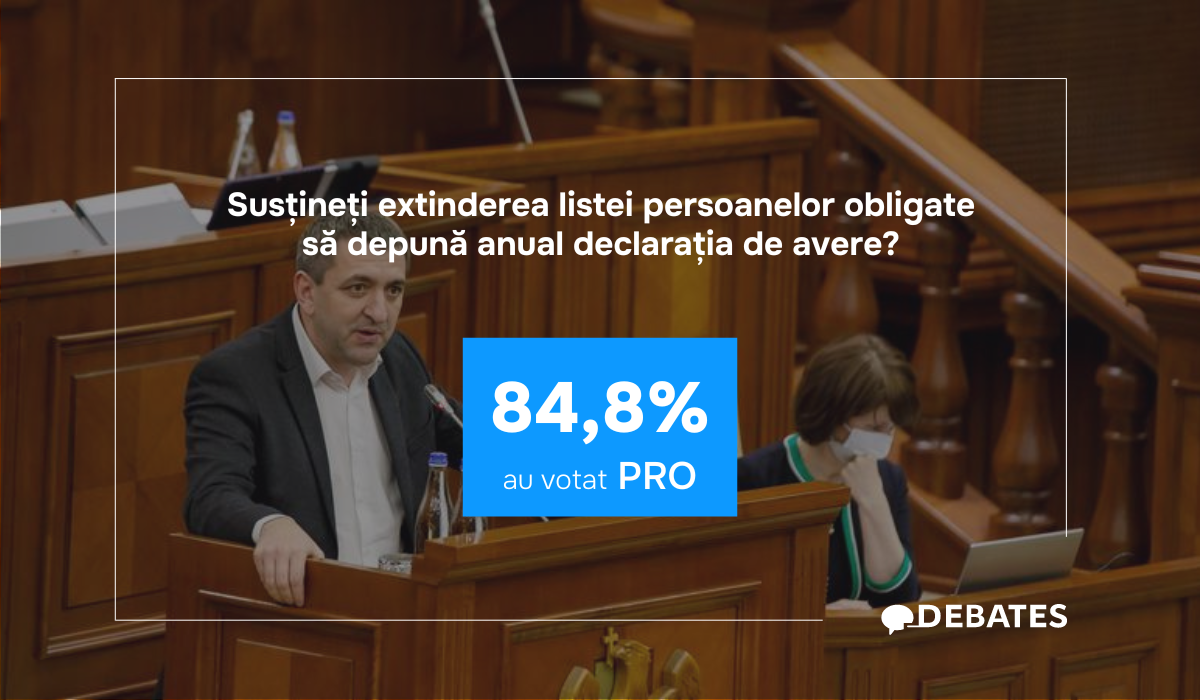 Nu sunt dubii! Își doresc extinderea listei celor care trebuie să-și declare averea