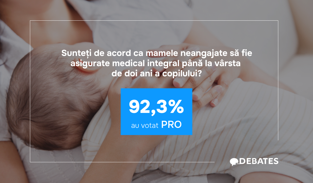 Convinși că mamele neangajate care au copii mici trebuie să fie asigurate medical