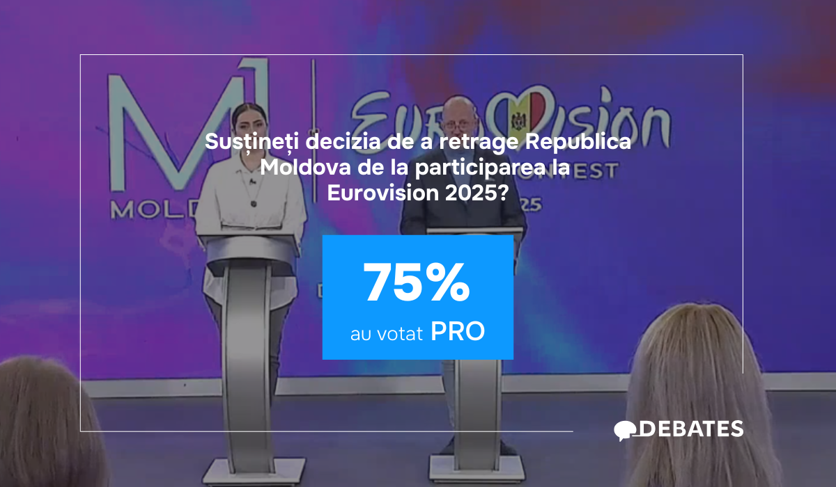 Decizia de a retrage Moldova de la Eurovision 2025, salutată