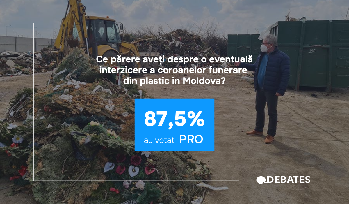 Susținere fermă pentru interzicerea coroanelor funerare din plastic